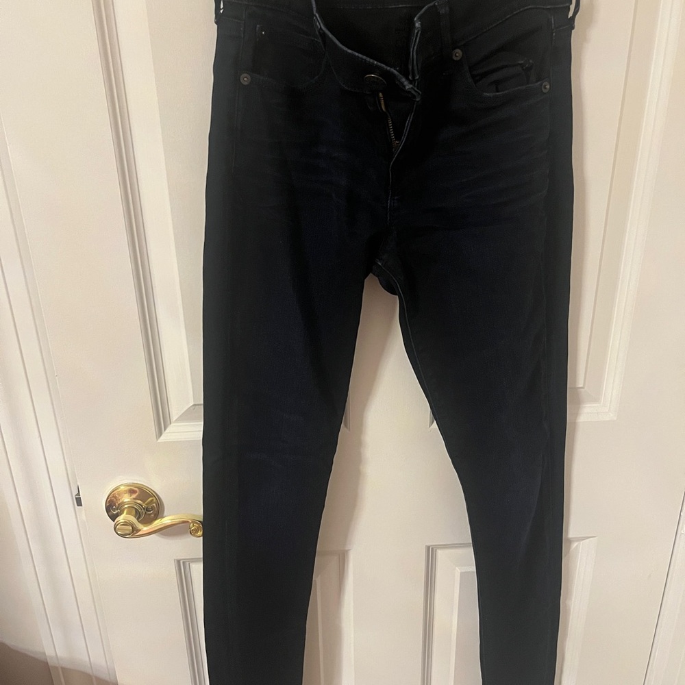 Express Women's Midnight Black Skinny Jeans